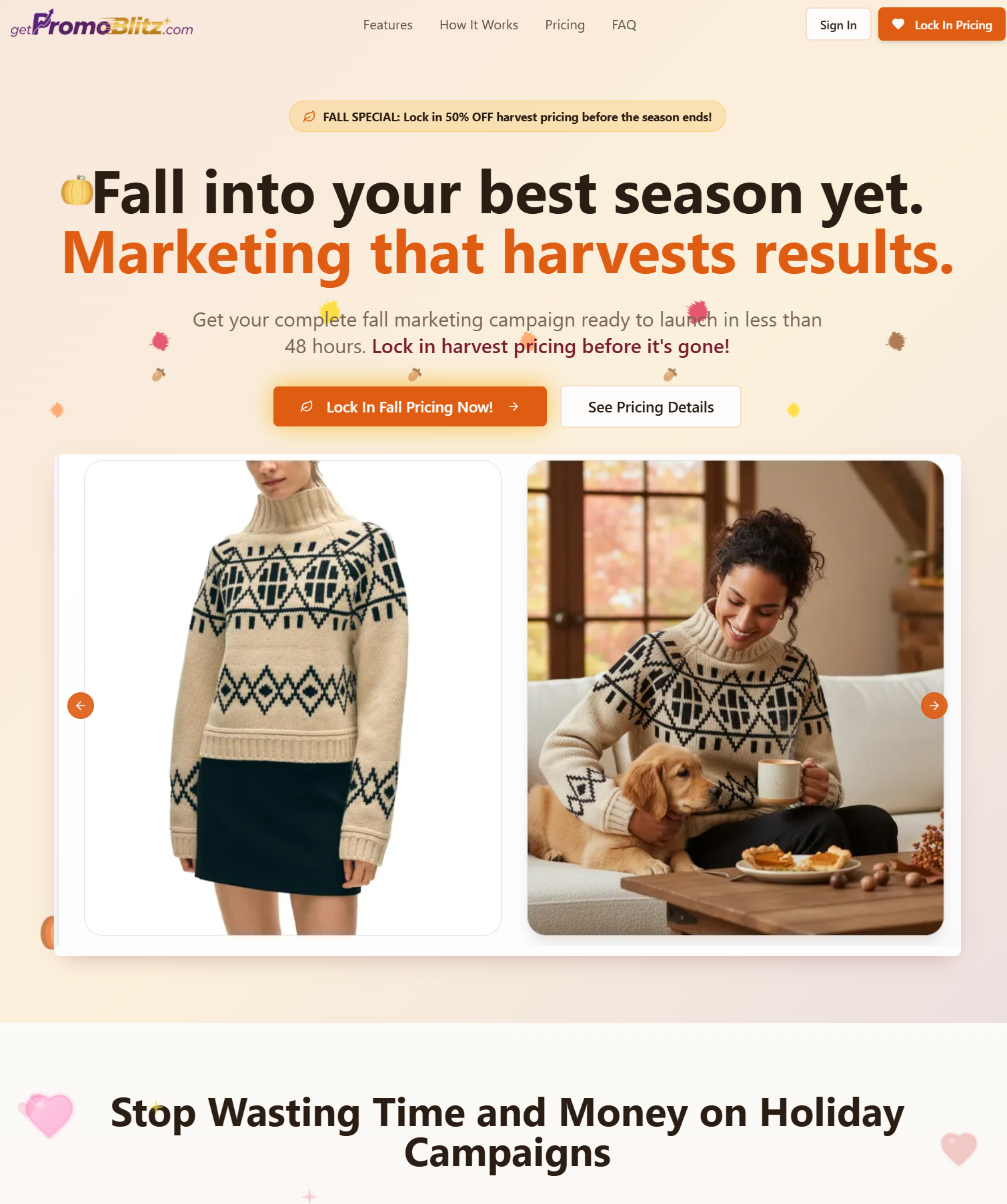 PromoBlitz website screenshot